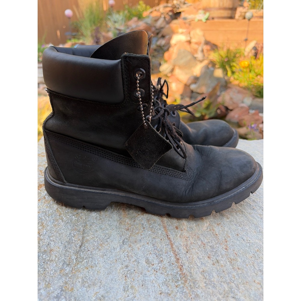 Timberland 6 Inch Premium Waterproof Boots Mens 9.5 M Black Nubuck 19039 A33 35